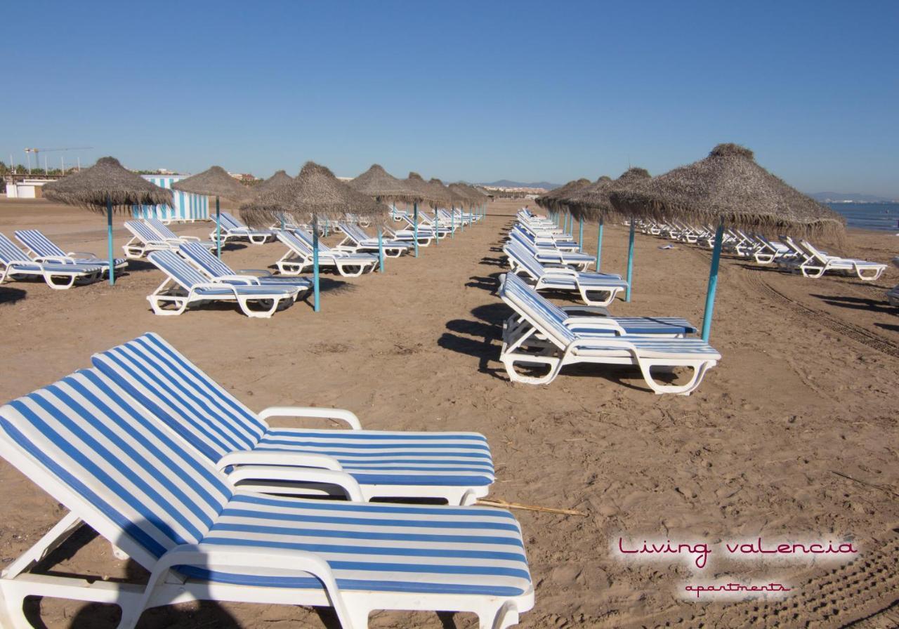 Playa Valencia - Malvarrosa Beach Leilighet Eksteriør bilde